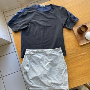 Outdoor Voices set - skort and shirt - bundle only